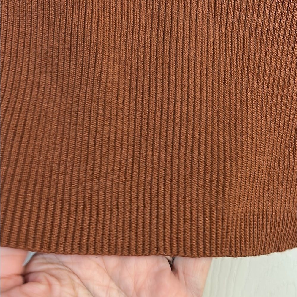 Twine And String Size X-Large Brown Ribbed Fitted… - image 2